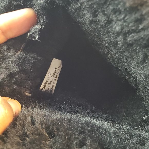 Thick real Suede Sheepskin full  Shearling boot W9us. Heavy Fur better than uggs - Picture 4 of 5